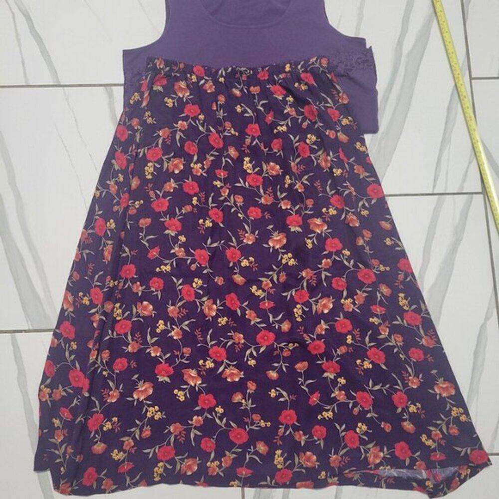 Vintage Cottage Grandma Core Fall Southern Lady AOP Floral Maxi Skirt XL USA mad